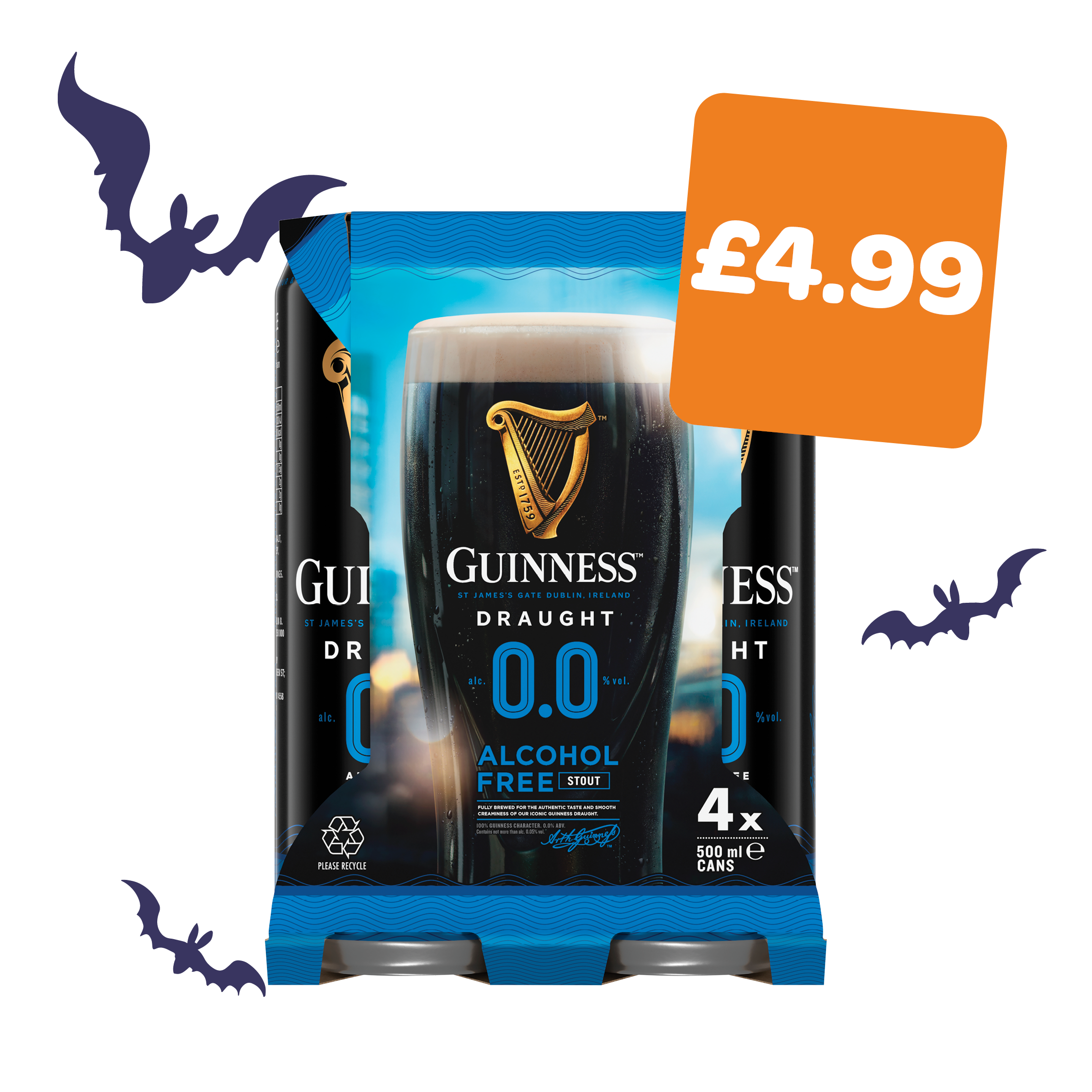 Guinness Draught 0% Can