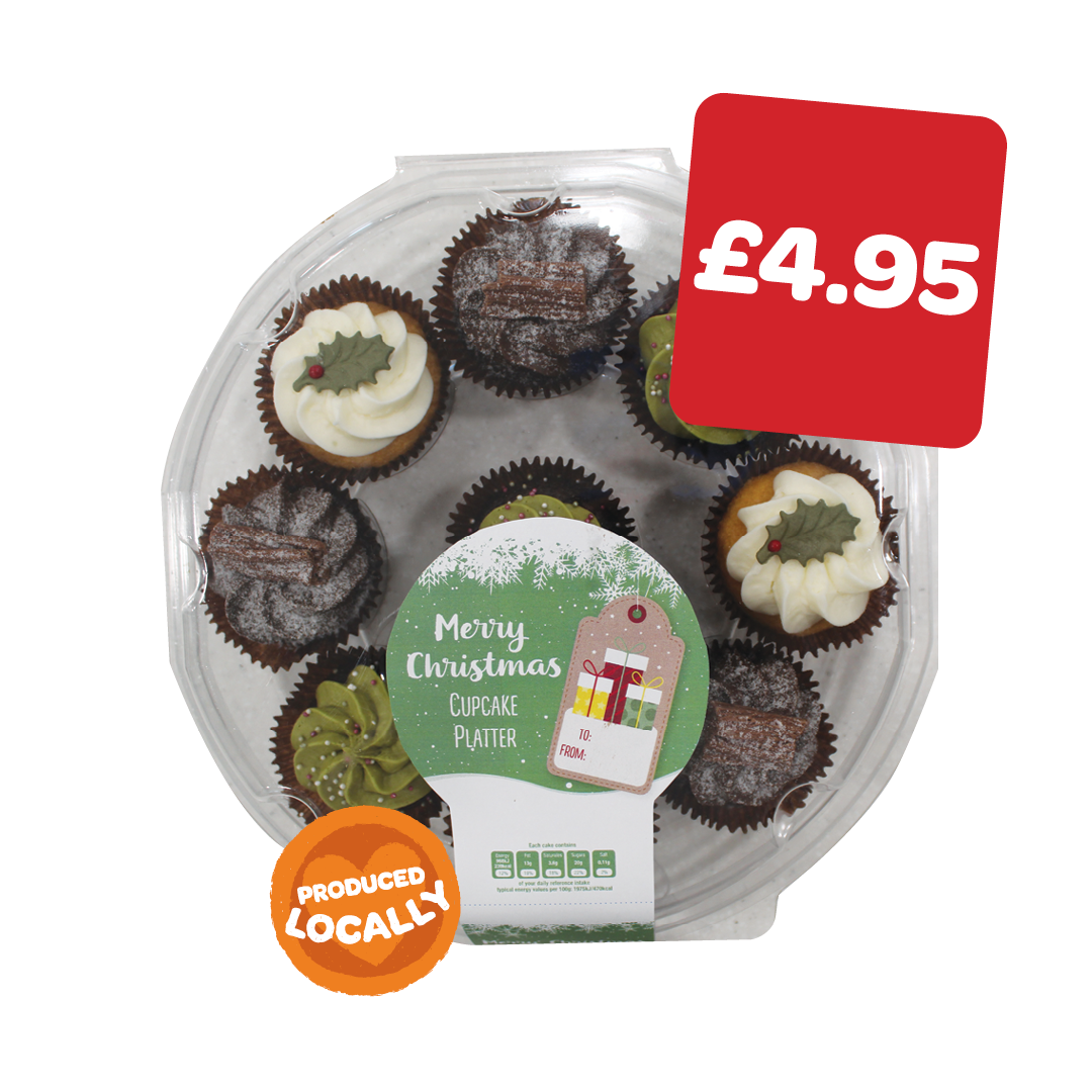 Scotts Christmas Cupcake Platter