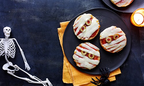 Spooky Mummy Pizzas