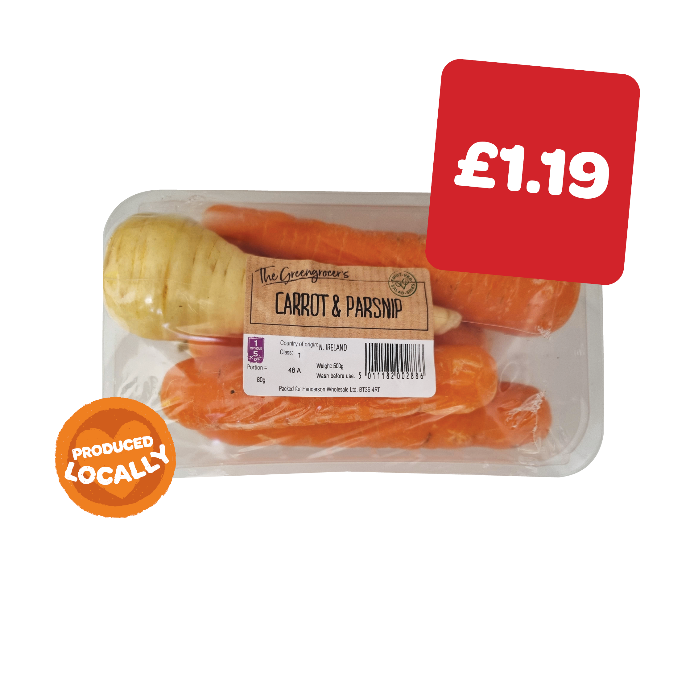 The Greengrocer's Carrot And Parsnips