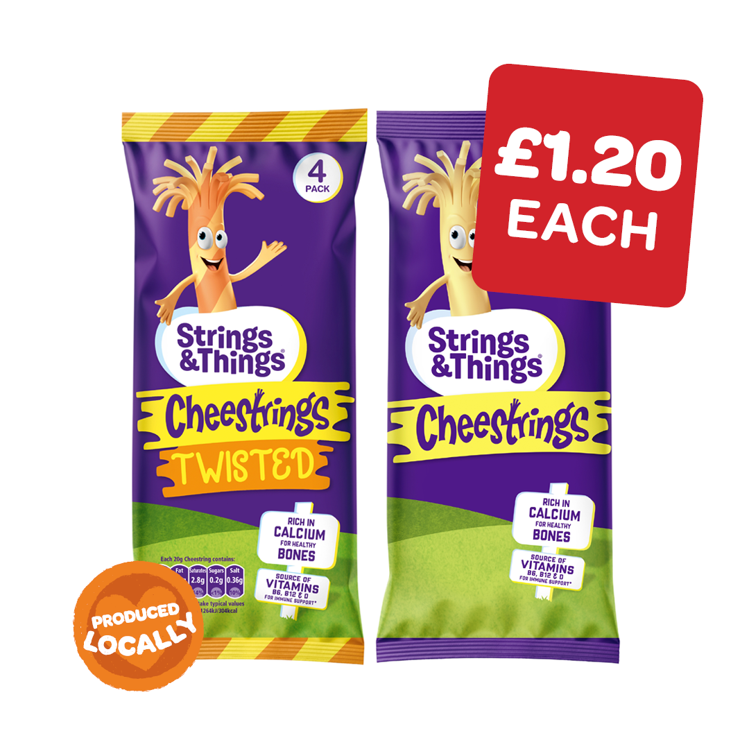 Strings & Things Cheestrings Cheddar / Twisted 20g