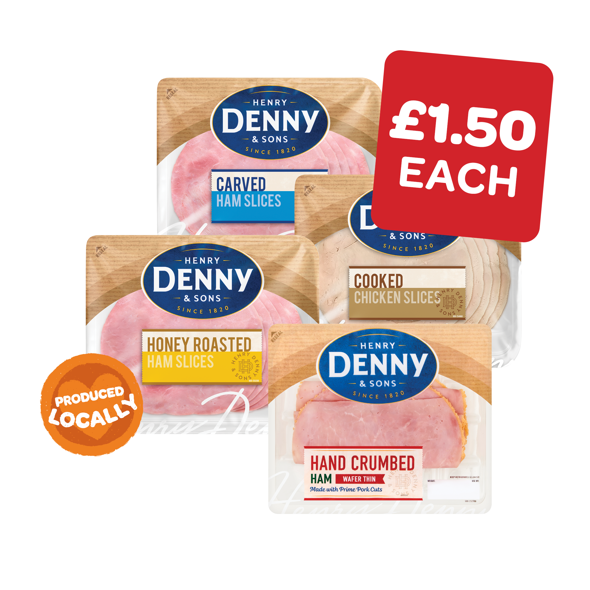 Denny Deli Style Crumbed / Carved  Ham / Carved Chicken Slices