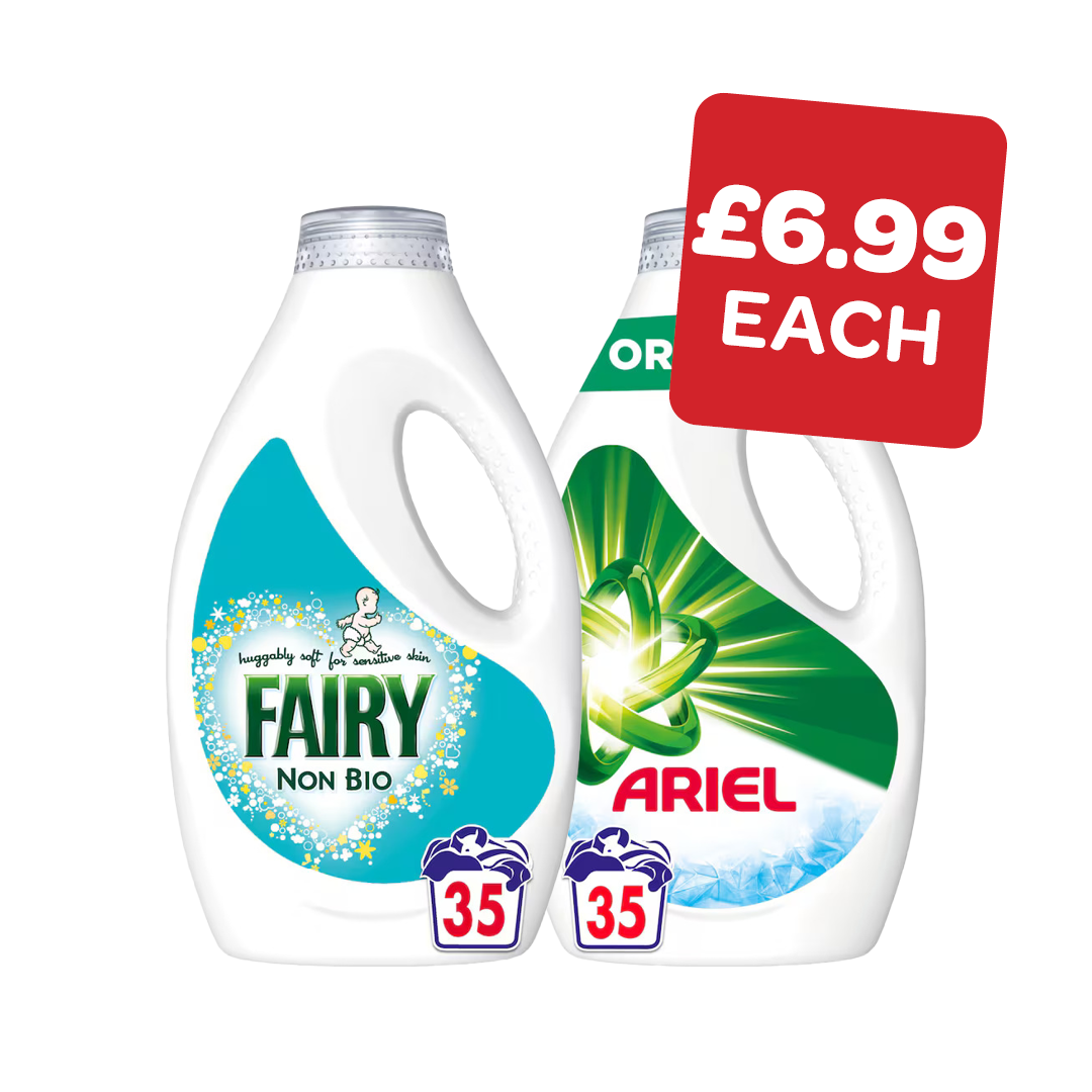 Ariel / Fairy Liquid 35 Wash