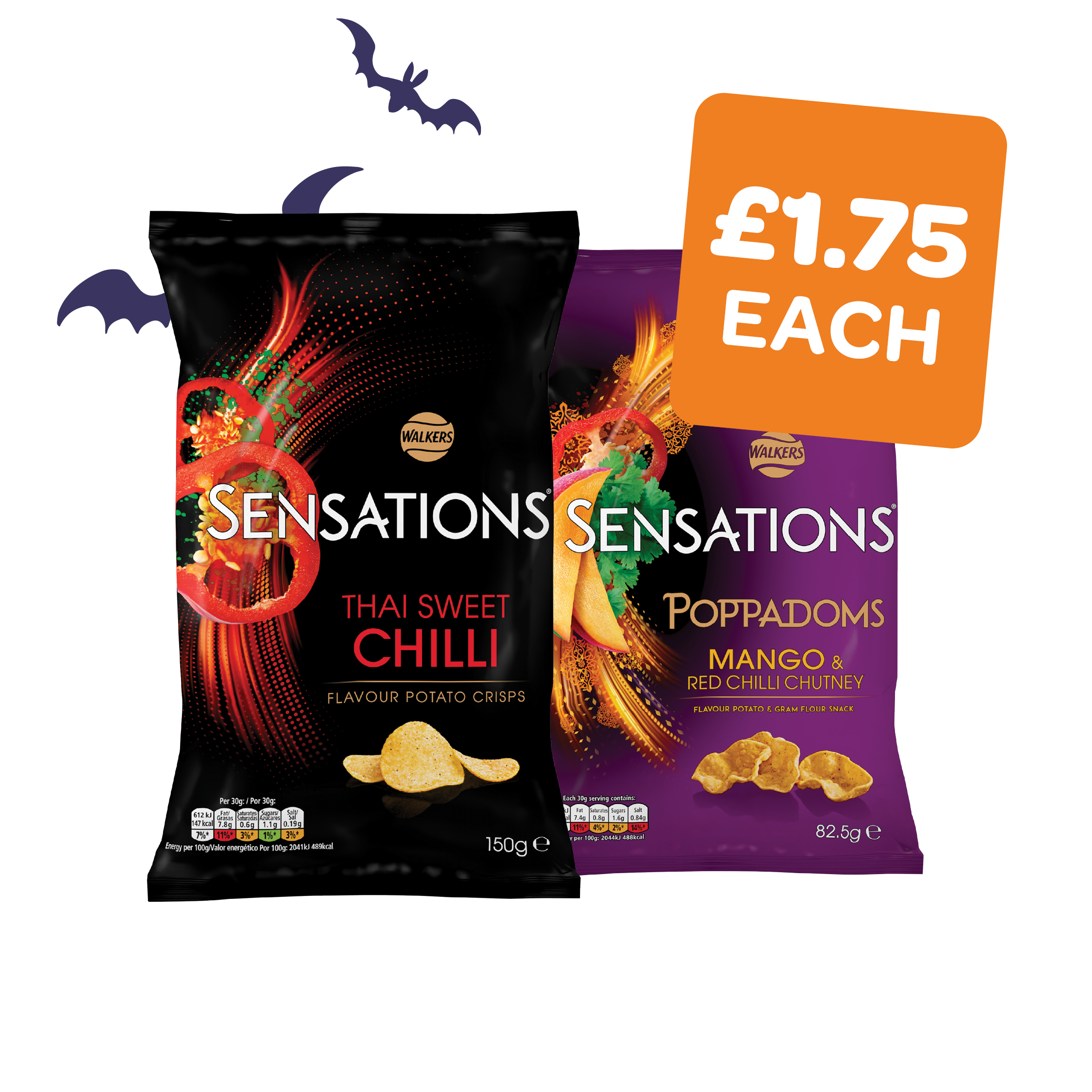 Sensations Poppadoms / Crisps