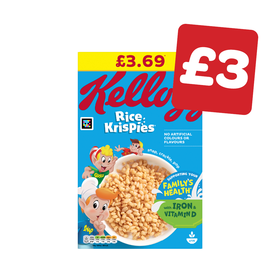 Kellogg's Rice Krispies Price Marked Pack