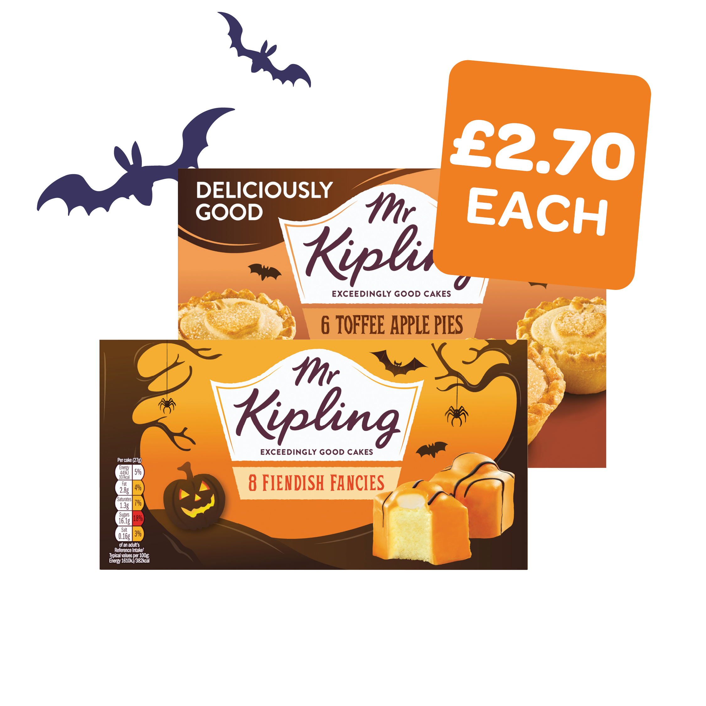 Mr Kipling Fiendish Fancies /  Toffee Apple Pies