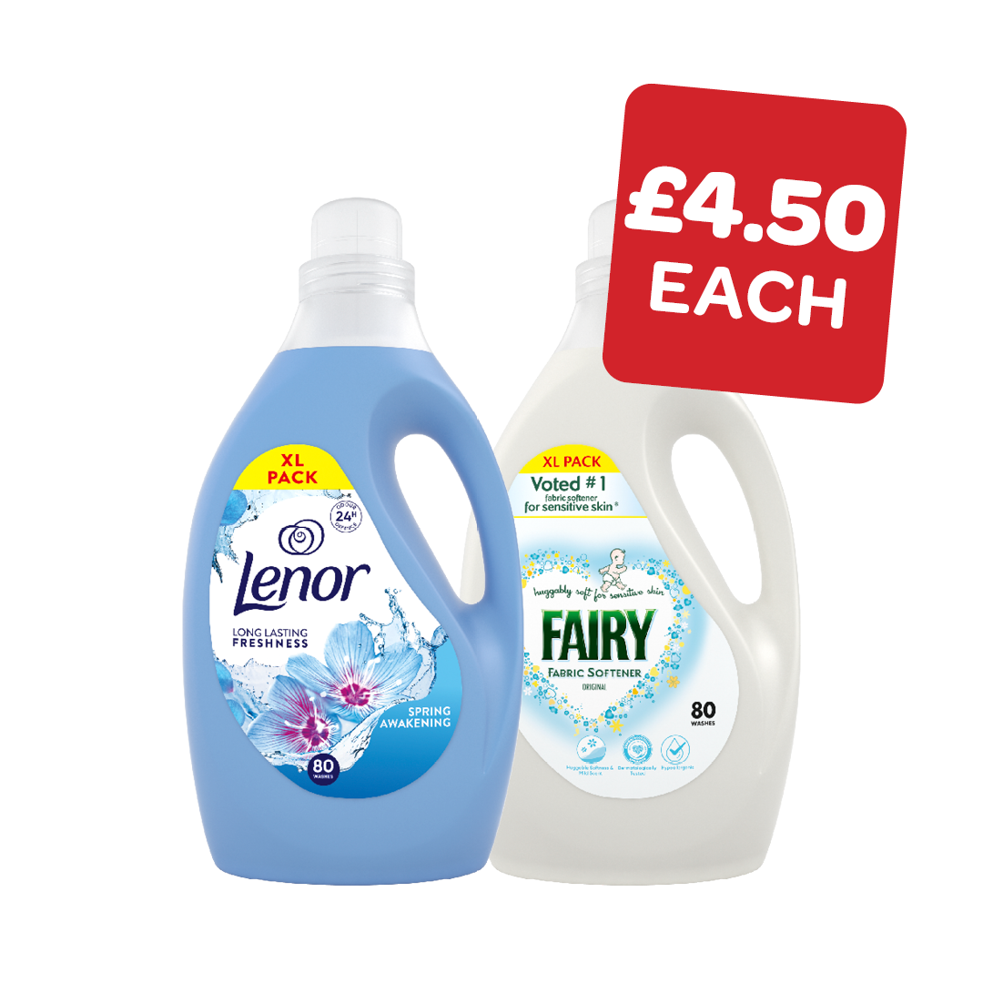 Lenor / Fairy Fabric Conditioner 80 Wash