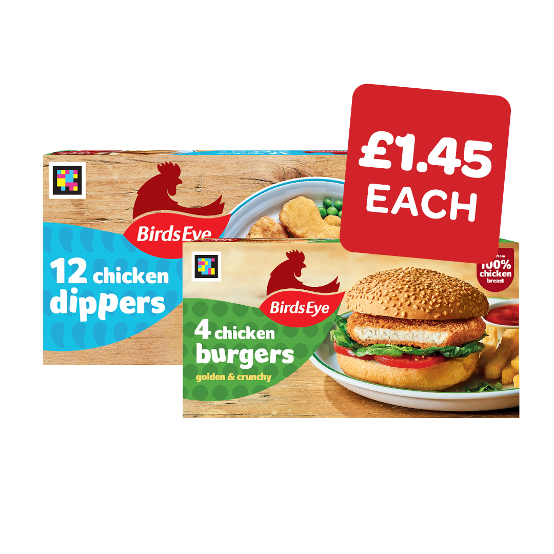 Birds Eye Chicken Dippers / Chicken Burgers