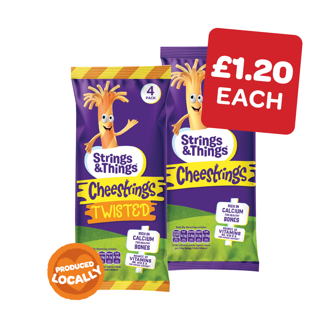 Strings & Things Cheestrings  Cheddar / Twisted 20g