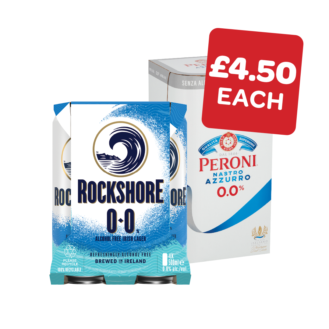 Rockshore 0.0% / Peroni  Zero 330m