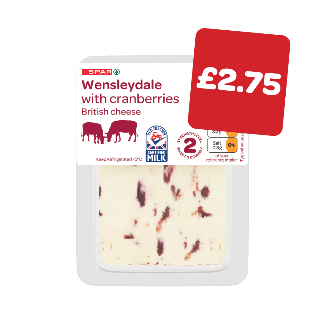 SPAR Wensleydale  with Cranberry