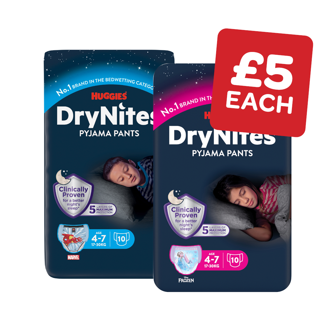 Huggies Dry Nites Boy / Girl 4 - 7 Years