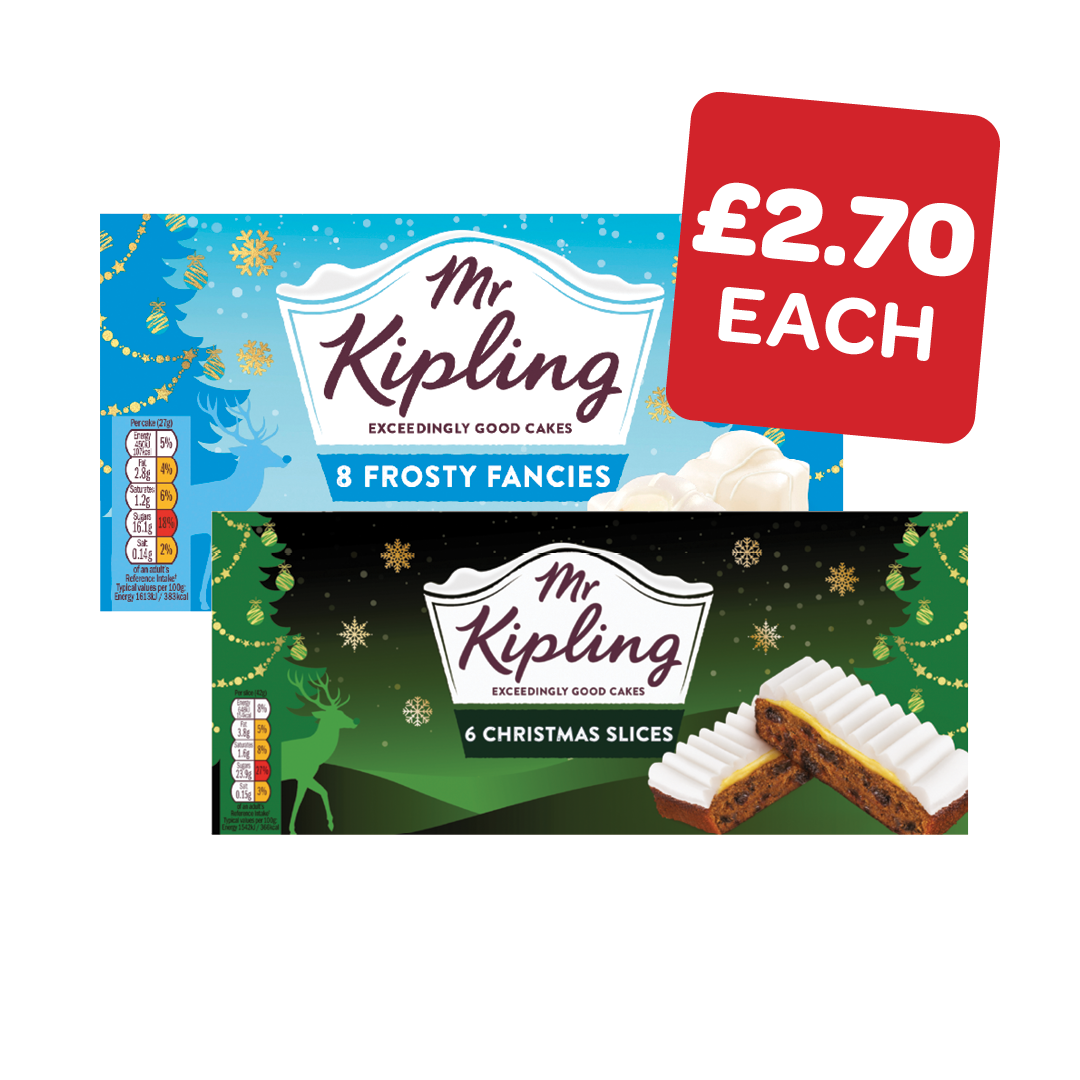Mr Kipling Frosty  Fancies / Christmas Slice