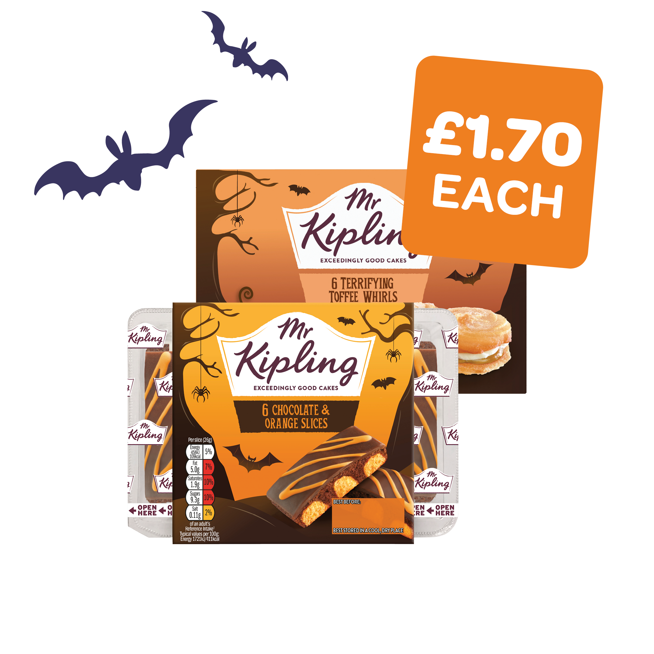 Mr Kipling Terror Whirls /  Choc Orange Slices