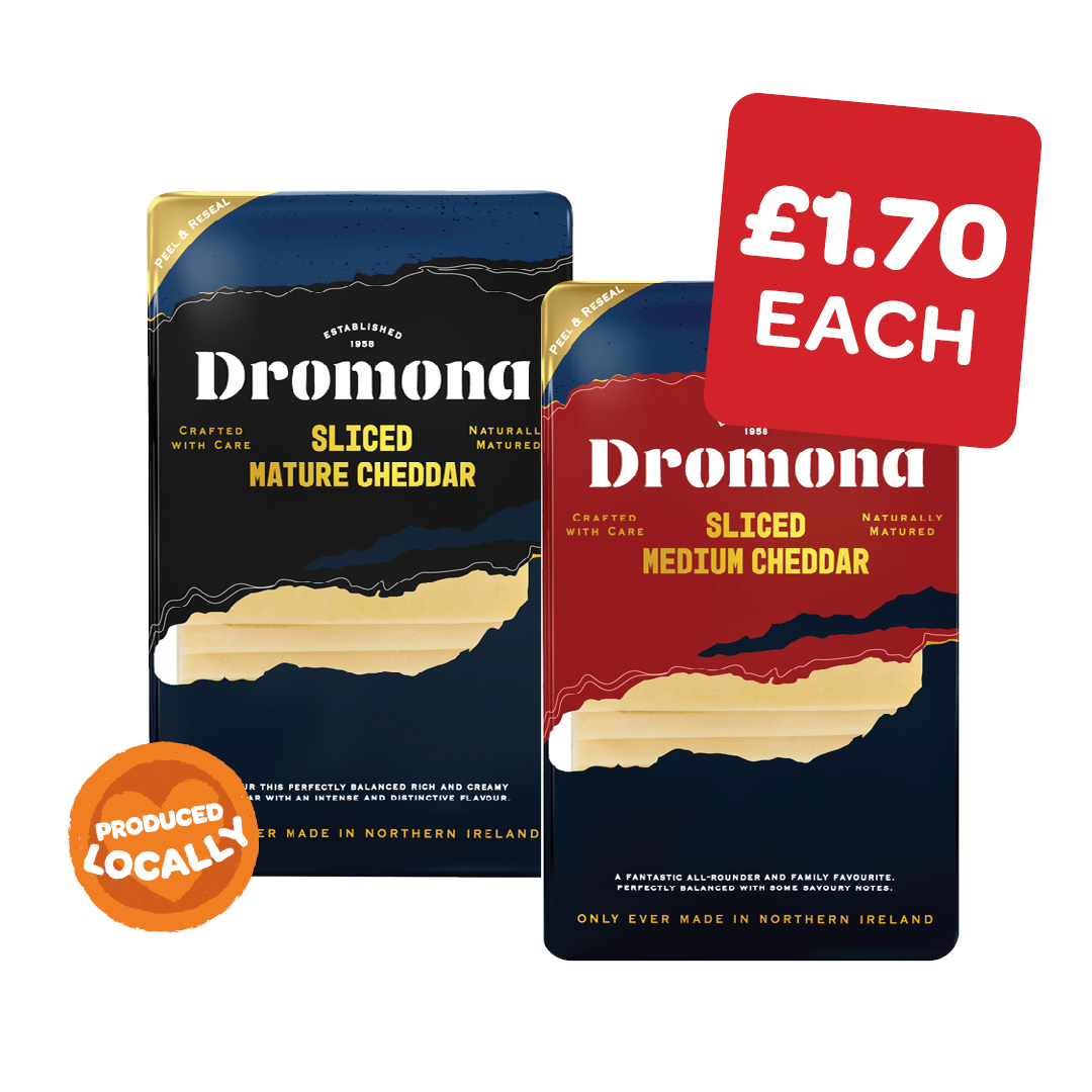 Dromona Sliced Mild /  Medium / Mature Cheddar