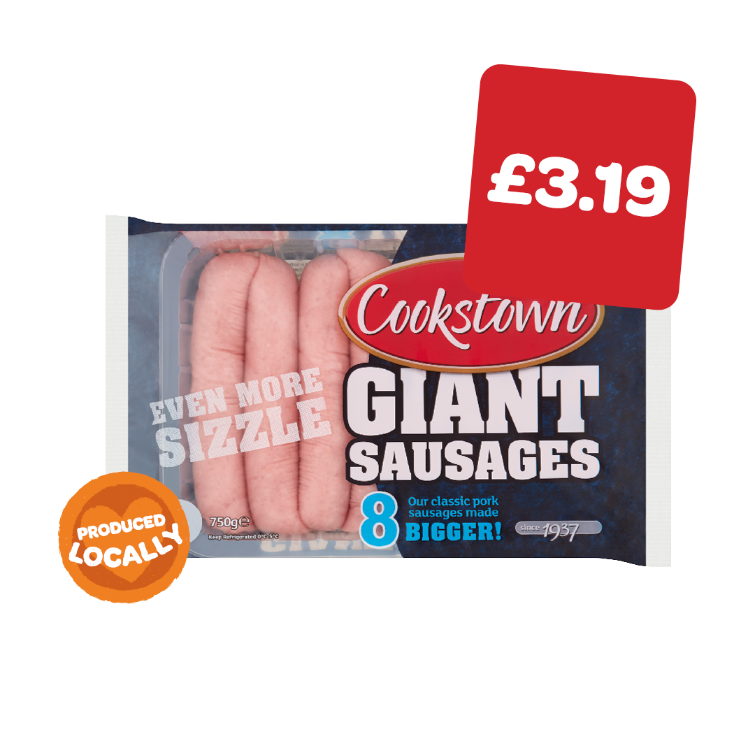 Cookstown Giant Sausages 750g