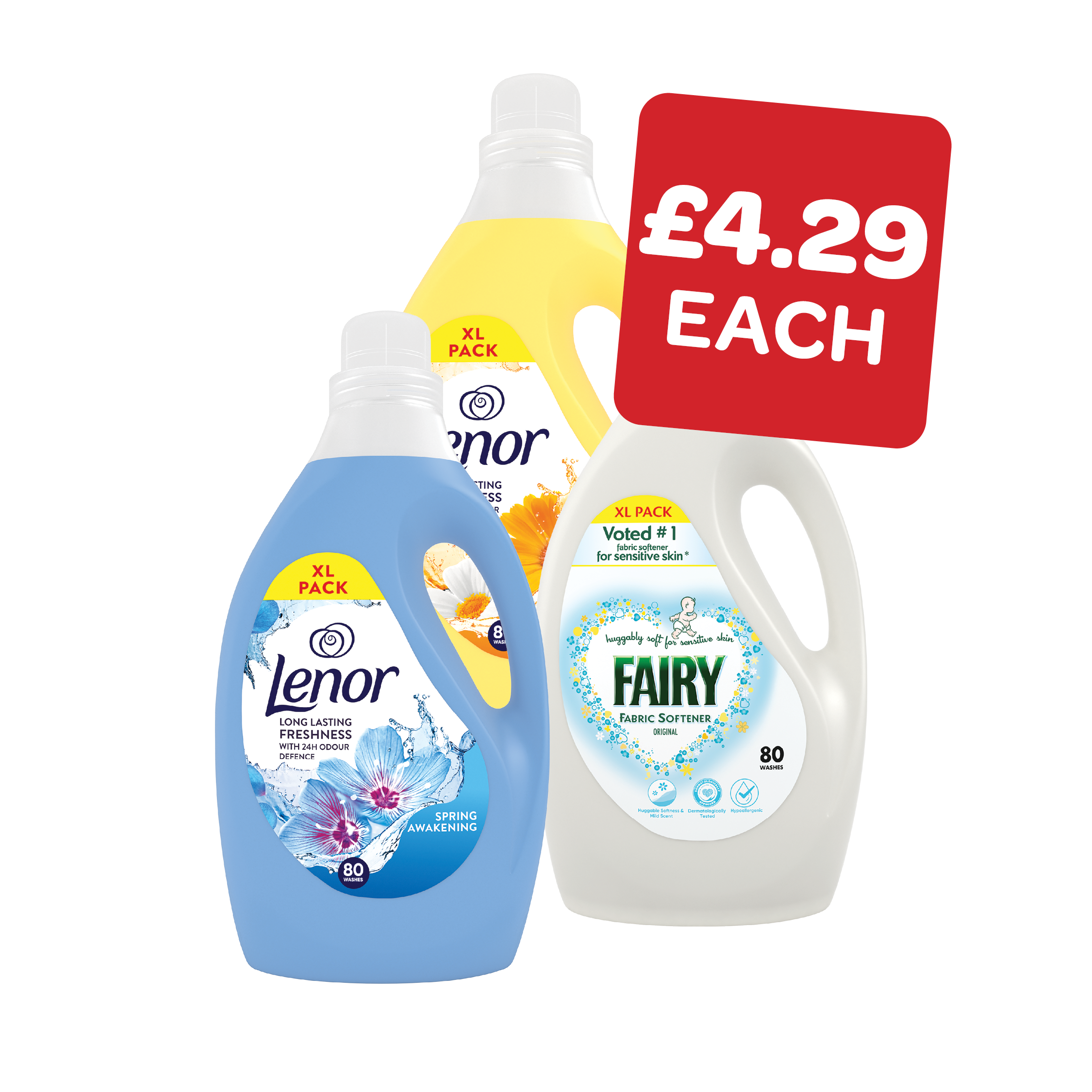 Fairy / Lenor Fabric Conditioner 80 Wash
