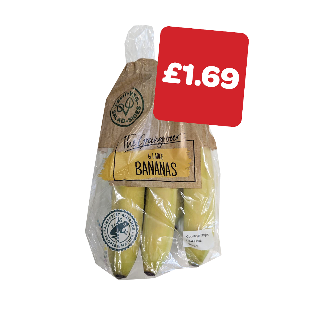 The Greengrocer's Bagged Large Bananas