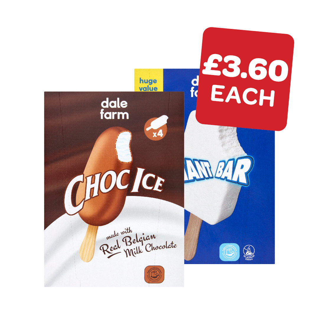 Dale Farm Giant Bar / Choc Ices