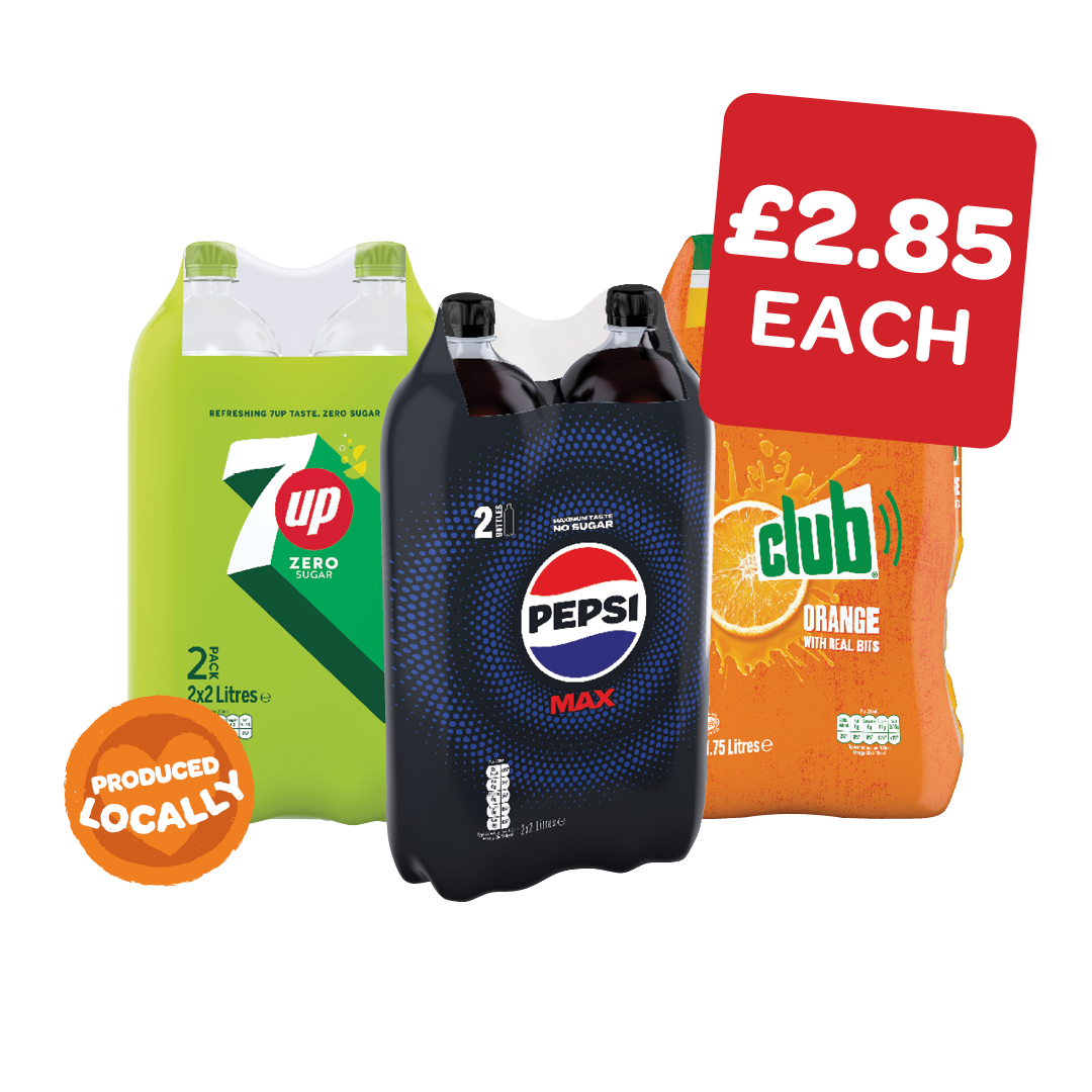 Pepsi Max / Club / 7UP Zero 1.75/2 Litre