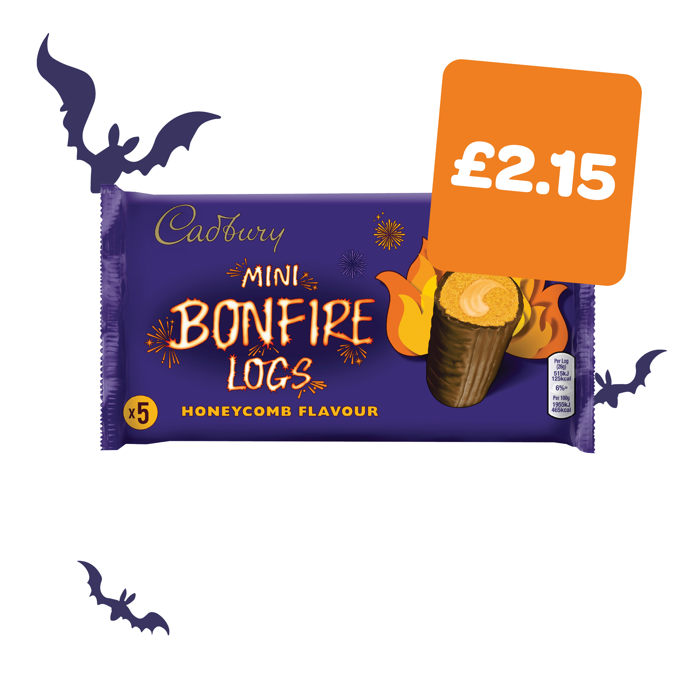 Cadbury Honeycomb Bonfire Log