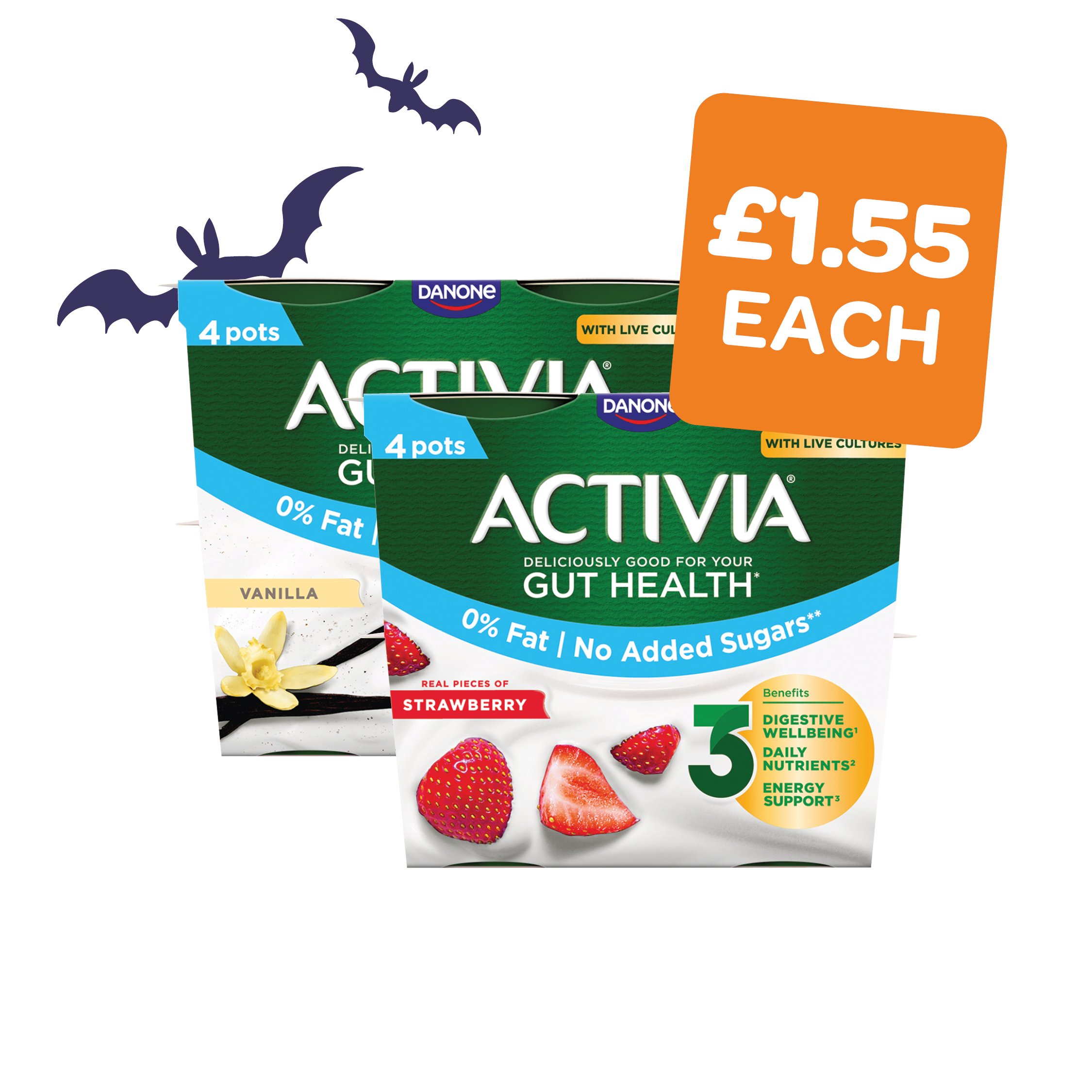 Activia Fruit Yoghurts 115g
